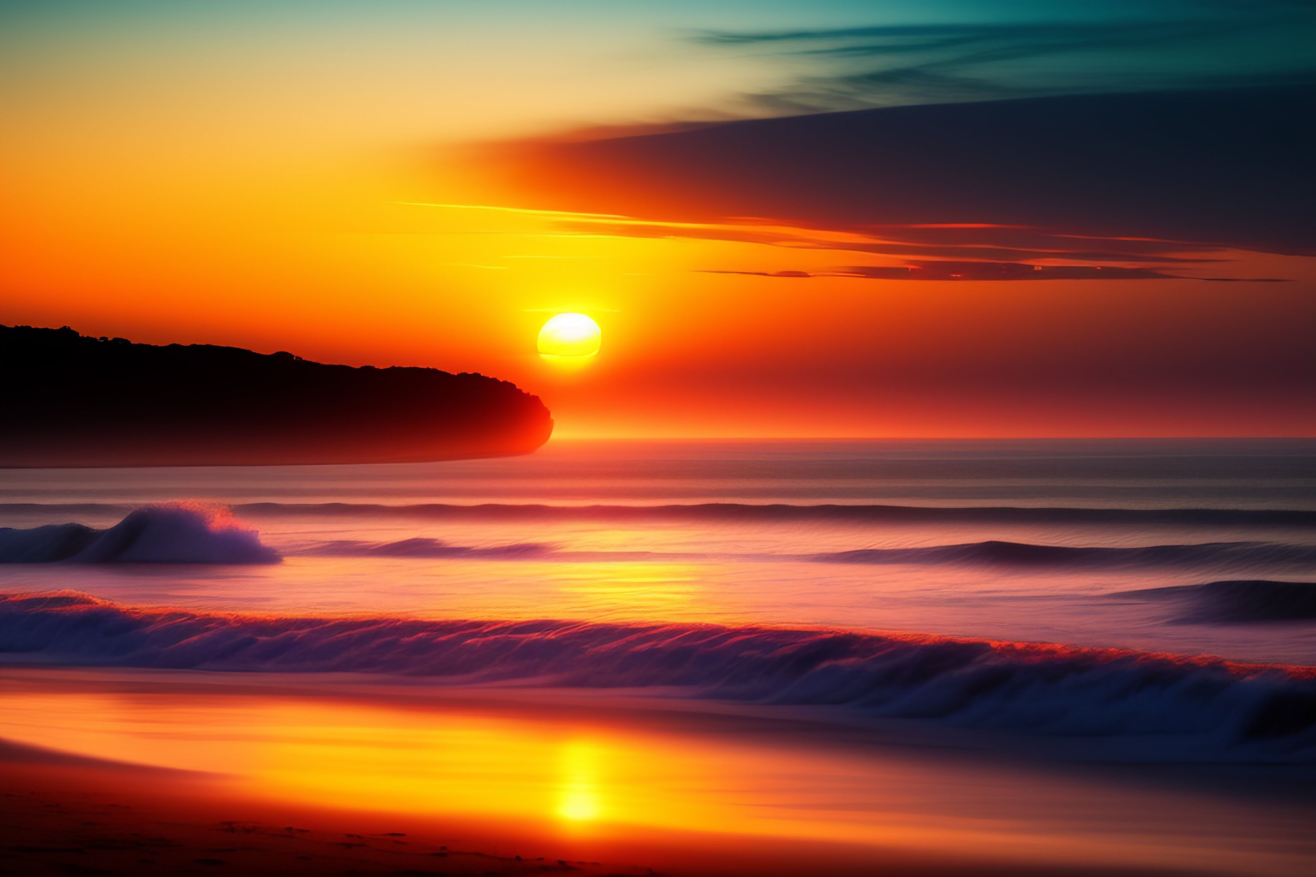 un-tramonto-con-il-sole-che-tramonta-sull-oceano